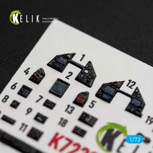 Kelik Mirage-2000D - interior 3D decals for Dream Model - 3D belsőtér-részletező matricakészlet