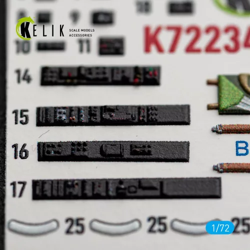 Kelik Mirage-2000D - interior 3D decals for Dream Model - 3D belsőtér-részletező matricakészlet