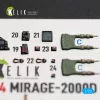 Kelik Mirage-2000D - interior 3D decals for Dream Model - 3D belsőtér-részletező matricakészlet