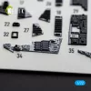 Kelik F-14D Tomcat - interior 3D decals for Tamiya - 3D belsőtér-részletező matricakészlet