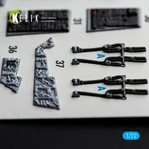 Kelik F-14D Tomcat - interior 3D decals for Tamiya - 3D belsőtér-részletező matricakészlet