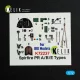 Kelik Spitfire PR A/B/E Types - interior 3D decals for IBG Models kit - 3D belsőtér-részletező matricakészlet