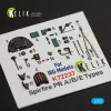 Kelik Spitfire PR A/B/E Types - interior 3D decals for IBG Models kit - 3D belsőtér-részletező matricakészlet