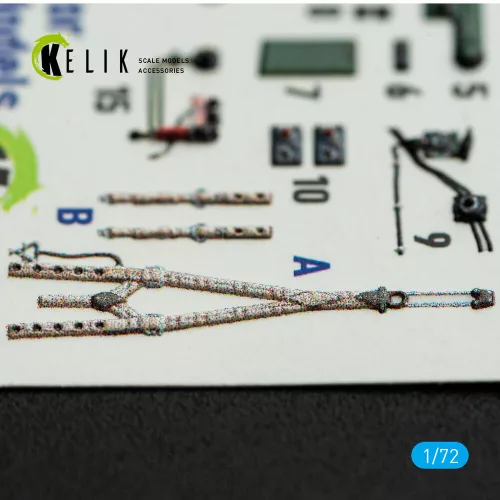 Kelik Spitfire PR A/B/E Types - interior 3D decals for IBG Models kit - 3D belsőtér-részletező matricakészlet