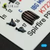 Kelik Spitfire PR A/B/E Types - interior 3D decals for IBG Models kit - 3D belsőtér-részletező matricakészlet