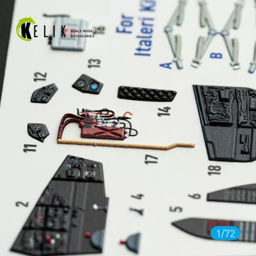 Kelik Mi-35/24 - interior 3D decals for Italeri kit - 3D belsőtér-részletező matricakészlet