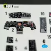 Kelik F-104J - interior 3D decals for Fine Molds kit - 3D belsőtér-részletező matricakészlet