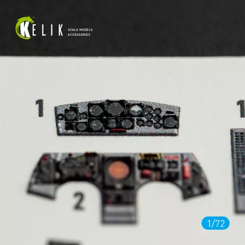Kelik F-104J - interior 3D decals for Fine Molds kit - 3D belsőtér-részletező matricakészlet
