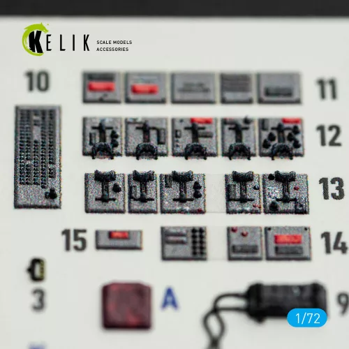 Kelik F-104J - interior 3D decals for Fine Molds kit - 3D belsőtér-részletező matricakészlet