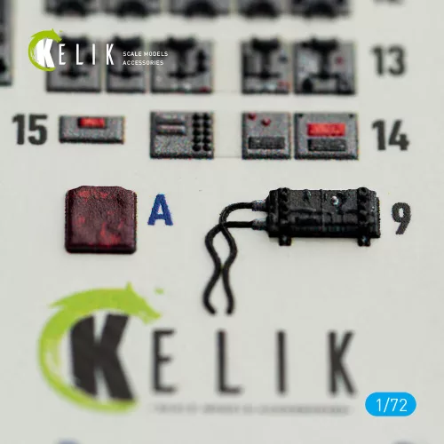 Kelik F-104J - interior 3D decals for Fine Molds kit - 3D belsőtér-részletező matricakészlet