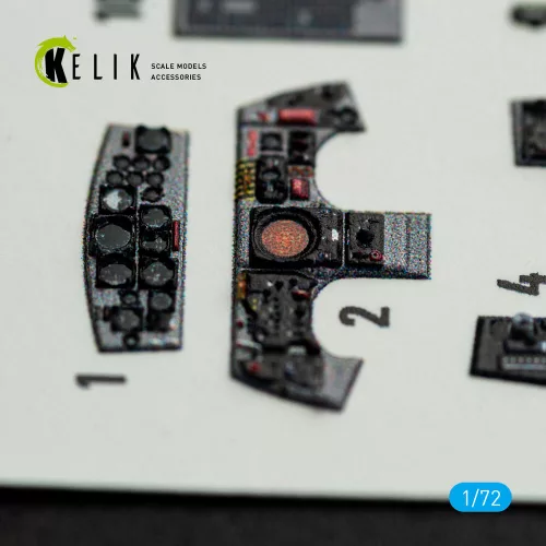 Kelik F-104J - interior 3D decals for Fine Molds kit - 3D belsőtér-részletező matricakészlet