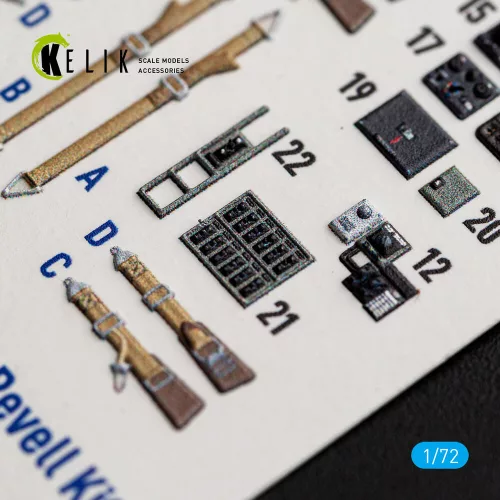 Kelik FW-200 C-5/C-8 - interior 3D decals for Revell - 3D belsőtér-részletező matricakészlet