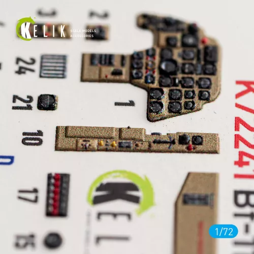Kelik Bf-110C Early - interior 3D decals for Eduard - 3D belsőtér-részletező matricakészlet