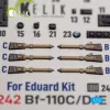 Kelik Bf-110C/D/E- interior 3D decals for Eduard - 3D belsőtér-részletező matricakészlet