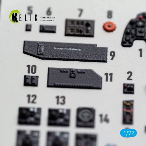 Kelik Bf-110G-4- interior 3D decals for Eduard - 3D belsőtér-részletező matricakészlet