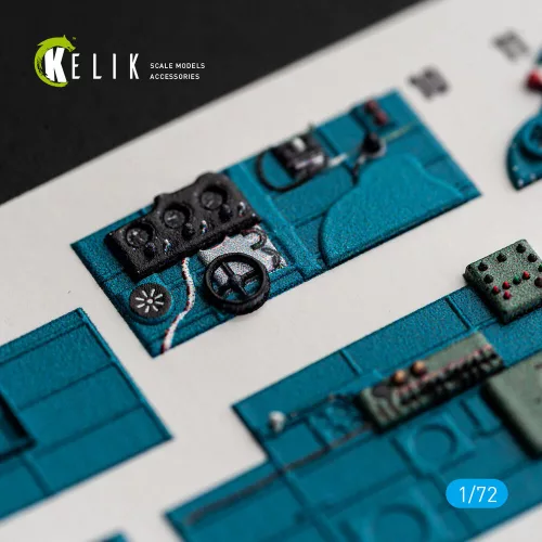 Kelik J1N1-S Gekko - interior 3D decals for Fujimi / Hobby 2000 - 3D belsőtér-részletező matricakészlet, Fujimi/Hobby 2000 makettekhez