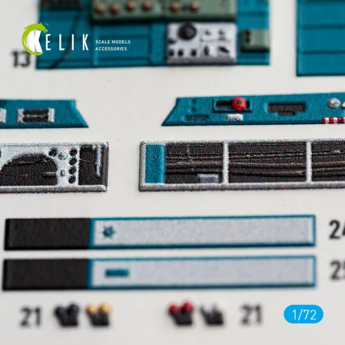 Kelik J1N1-S Gekko - interior 3D decals for Fujimi / Hobby 2000 - 3D belsőtér-részletező matricakészlet, Fujimi/Hobby 2000 makettekhez