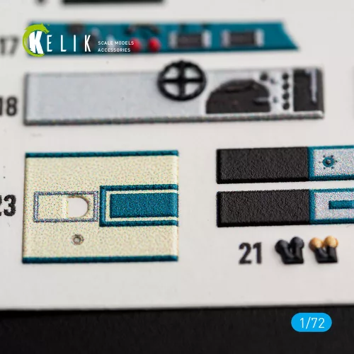 Kelik J1N1-S Gekko - interior 3D decals for Fujimi / Hobby 2000 - 3D belsőtér-részletező matricakészlet, Fujimi/Hobby 2000 makettekhez