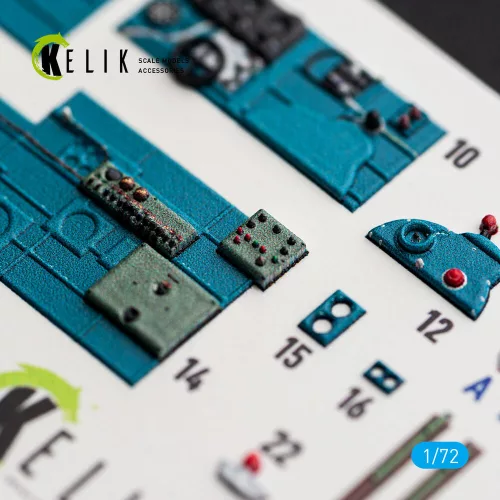 Kelik J1N1-S Gekko - interior 3D decals for Fujimi / Hobby 2000 - 3D belsőtér-részletező matricakészlet, Fujimi/Hobby 2000 makettekhez