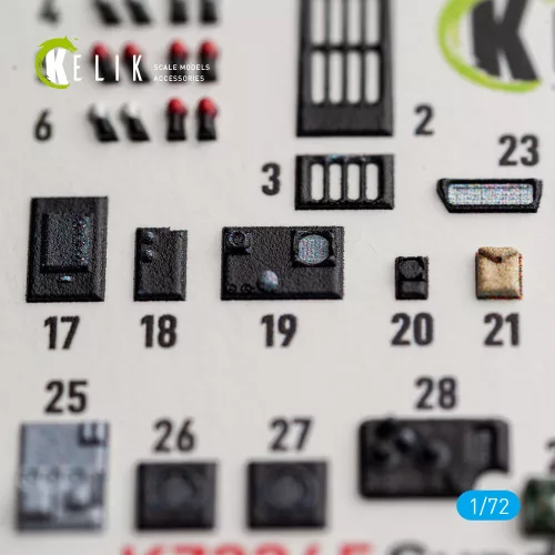 Kelik Sunderlend MkI/II - interior 3D decals for Special Hobby - 3D belsőtér-részletező matricakészlet