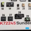 Kelik Sunderlend MkI/II - interior 3D decals for Special Hobby - 3D belsőtér-részletező matricakészlet