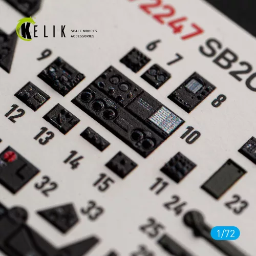 Kelik SB2C-5 - interior 3D decals for Academy / Special Hobby - 3D belsőtér-részletező matricakészlet