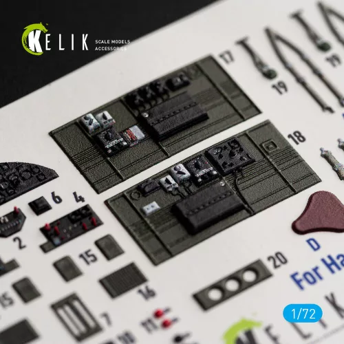 Kelik B-25J - interior 3D decals for Eduard - 3D belsőtér-részletező matricakészlet