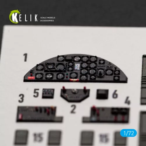Kelik B-25J - interior 3D decals for Eduard - 3D belsőtér-részletező matricakészlet