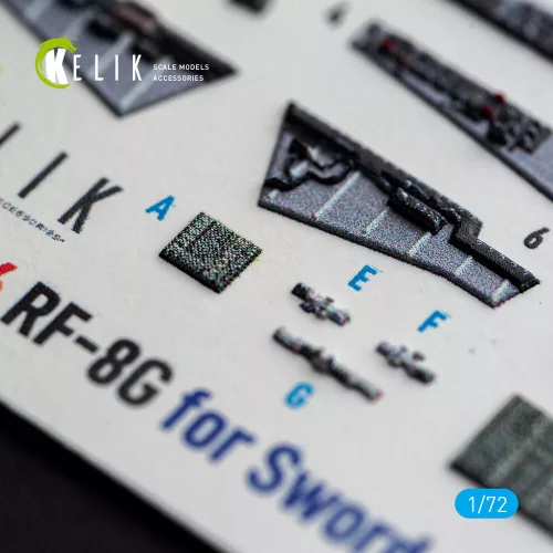 Kelik RF-8G - interior 3D decals for Sword - 3D belsőtér-részletező matricakészlet