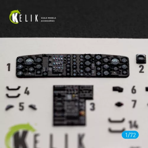 Kelik CH-54A Tarhe - interior 3D decals for ICM - 3D belsőtér-részletező matricakészlet