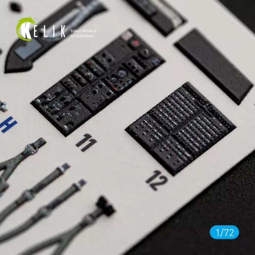 Kelik CH-54A Tarhe - interior 3D decals for ICM - 3D belsőtér-részletező matricakészlet