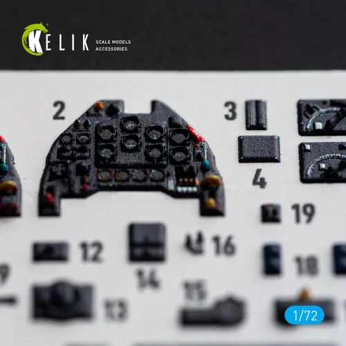 Kelik Ju-87 B/R - interior 3D decals for Airfix - 3D belsőtér-részletező matricakészlet