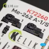 Kelik Me-262 A-1/S-92 - interior 3D decals for Arma Hobby - 3D belsőtér-részletező matricakészlet