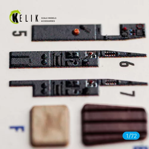 Kelik Me-262 A-1/S-92 - interior 3D decals for Arma Hobby - 3D belsőtér-részletező matricakészlet