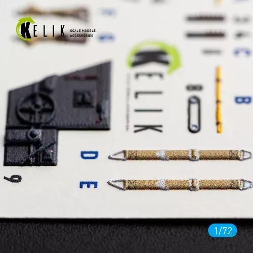 Kelik Bf-109K-4 - interior 3D decals for Eduard - 3D belsőtér-részletező matricakészlet