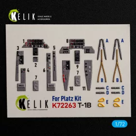   Kelik T-1B -  interior 3D decals for Platz - 3D belsőtér-részletező matricakészlet