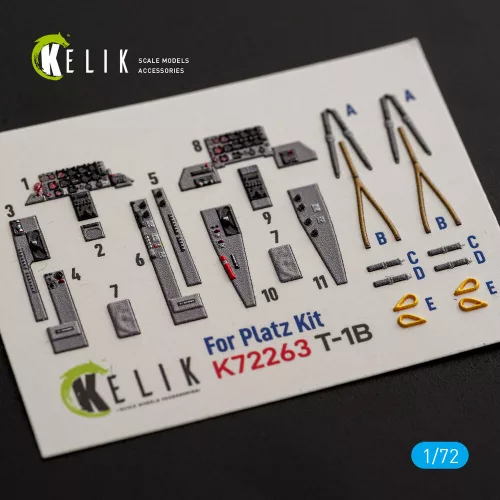 Kelik T-1B -  interior 3D decals for Platz - 3D belsőtér-részletező matricakészlet