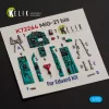 Kelik MiG-21 bis -  interior 3D decals for Eduard - 3D belsőtér-részletező matricakészlet