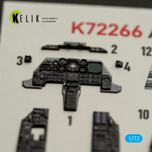 Kelik A-10A Thunderbolt -  interior 3D decals for Great Wall Hobby - 3D belsőtér-részletező matricakészlet