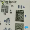 Kelik A-10A Thunderbolt -  interior 3D decals for Great Wall Hobby - 3D belsőtér-részletező matricakészlet