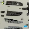Kelik A-10A Thunderbolt -  interior 3D decals for Great Wall Hobby - 3D belsőtér-részletező matricakészlet