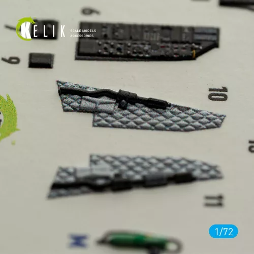 Kelik A-10A Thunderbolt -  interior 3D decals for Great Wall Hobby - 3D belsőtér-részletező matricakészlet