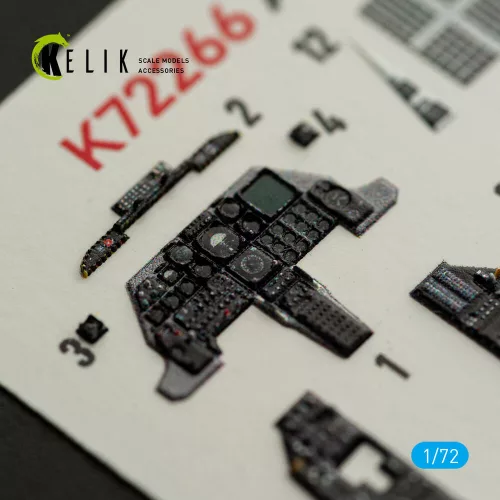 Kelik A-10A Thunderbolt -  interior 3D decals for Great Wall Hobby - 3D belsőtér-részletező matricakészlet