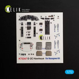   Kelik E-2C Hawkeye -  interior 3D decals for Hasegawa - 3D belsőtér-részletező matricakészlet