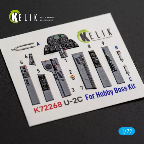 Kelik U-2C Dragon Lady - interior 3D decals for Hobby Boss - 3D belsőtér-részletező matricakészlet