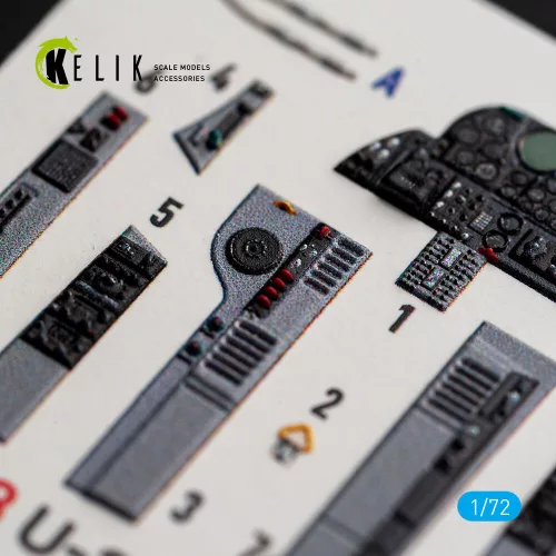 Kelik U-2C Dragon Lady - interior 3D decals for Hobby Boss - 3D belsőtér-részletező matricakészlet