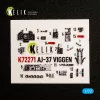Kelik AJ-37 Viggen - interior 3D decals for Special Hobby - 3D belsőtér-részletező matricakészlet