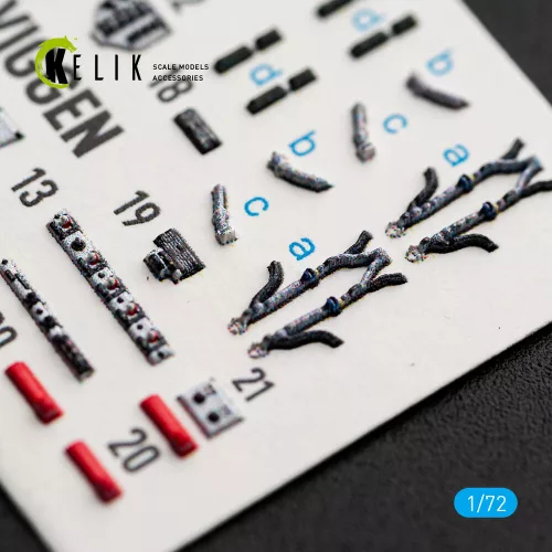 Kelik SK-37 Viggen - interior 3D decals for Special Hobby - 3D belsőtér-részletező matricakészlet