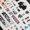 Kelik SK-37 Viggen - interior 3D decals for Special Hobby - 3D belsőtér-részletező matricakészlet