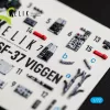 Kelik SF-37 Viggen - interior 3D decals for Special Hobby - 3D belsőtér-részletező matricakészlet